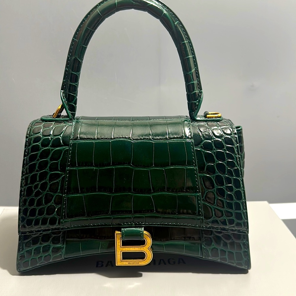 Balenciaga Embossed Hourglass Small bag